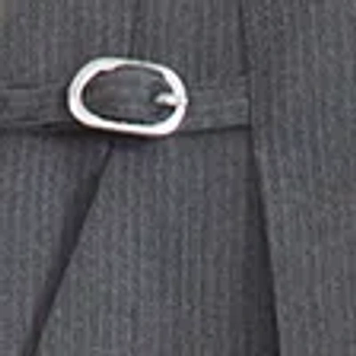 Abercrombie & Fitch A&f Sloane Tailored Hardware Wide Leg Pant In Gray