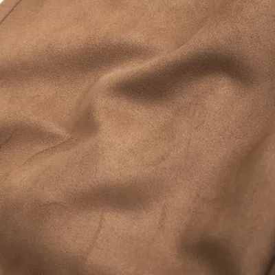 Abercrombie & Fitch Curve Love High Rise 90s Relaxed Vegan Suede Pant In Brown