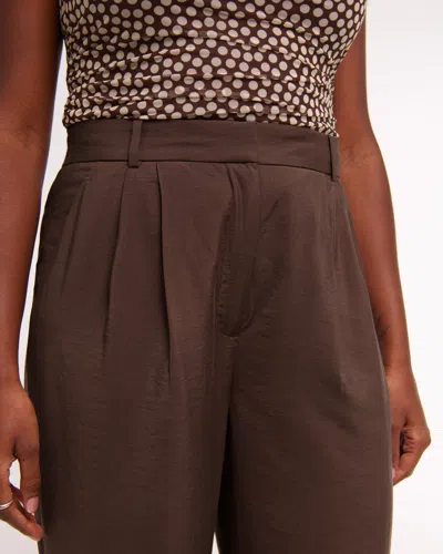 Abercrombie & Fitch A&f Sloane Crepe Tailored Wide Leg Pant In Neutral