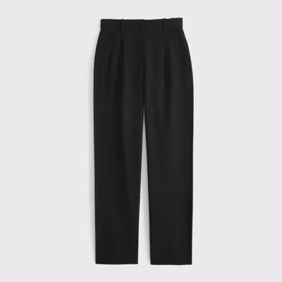 Abercrombie & Fitch A&f Quinn Tailored Straight Pant In Black