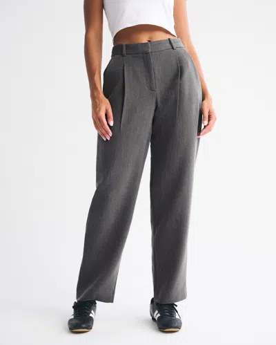 Abercrombie & Fitch Curve Love A&f Quinn Tailored Straight Pant In Multi
