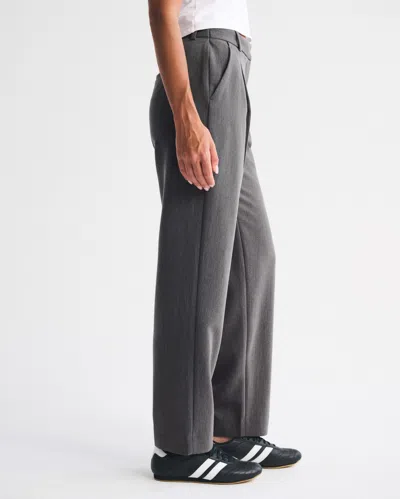 Abercrombie & Fitch Curve Love A&f Quinn Tailored Straight Pant In Multi