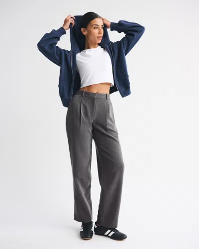 Abercrombie & Fitch Curve Love A&f Quinn Tailored Straight Pant In Multi