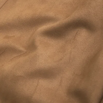 Abercrombie & Fitch High Rise Slim Boot Vegan Suede Pant In Brown