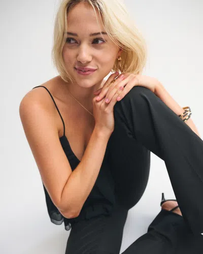 Abercrombie & Fitch A&f Forme Bootcut Pant In Black