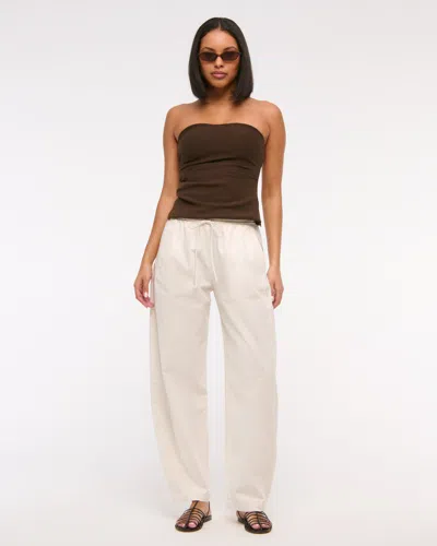 Abercrombie & Fitch Barrel Pull-on Pant In White