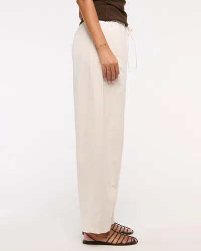 Abercrombie & Fitch Barrel Pull-on Pant In White