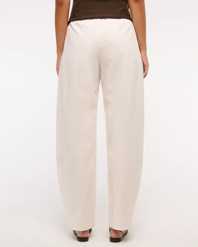 Abercrombie & Fitch Barrel Pull-on Pant In White