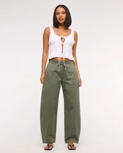 Abercrombie & Fitch Barrel Pull-on Pant In Green