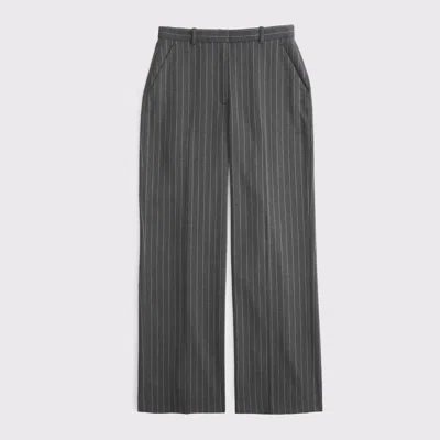 Abercrombie & Fitch Curve Love Tailored Wide Leg Pant In Multi