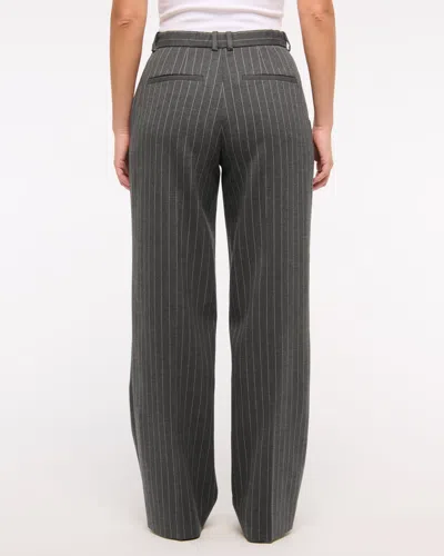 Abercrombie & Fitch Curve Love Tailored Wide Leg Pant In Multi