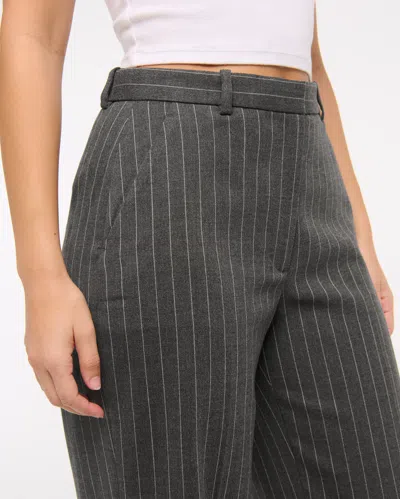 Abercrombie & Fitch Curve Love Tailored Wide Leg Pant In Multi