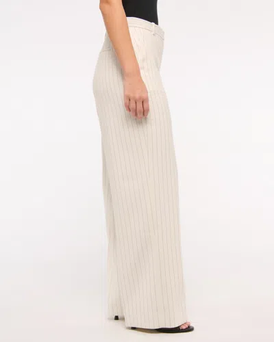 Abercrombie & Fitch Curve Love Tailored Wide Leg Pant In Black