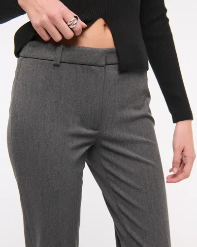 Abercrombie & Fitch Low Rise Stretch Slim Boot Pant In Gray