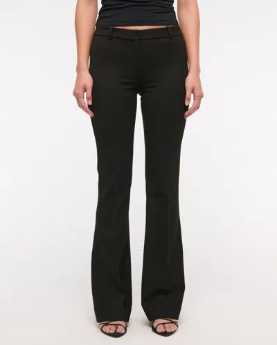 Abercrombie & Fitch Low Rise Stretch Slim Boot Pant In Black