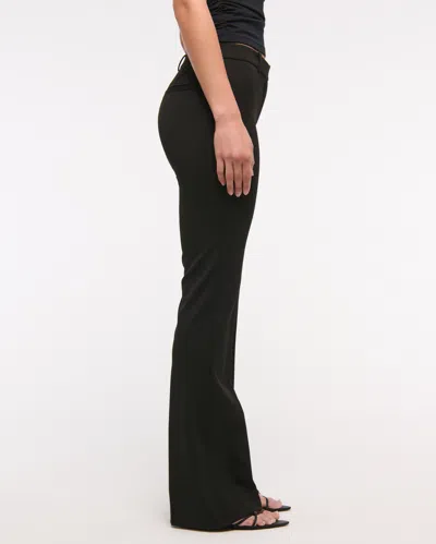 Abercrombie & Fitch Low Rise Stretch Slim Boot Pant In Black