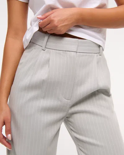 Abercrombie & Fitch A&f Sloane Tailored Wide Leg Pant In Neutral