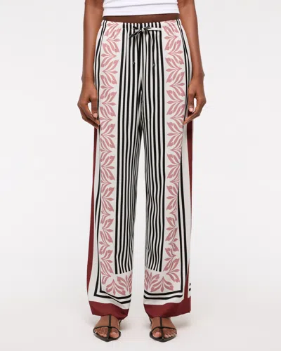 Abercrombie & Fitch Drapey Wide Leg Pull-on Pant In Multi