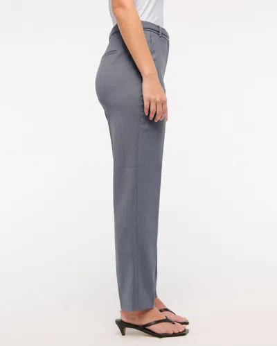 Abercrombie & Fitch Curve Love High Rise Belted Ankle Straight Pant In Gray