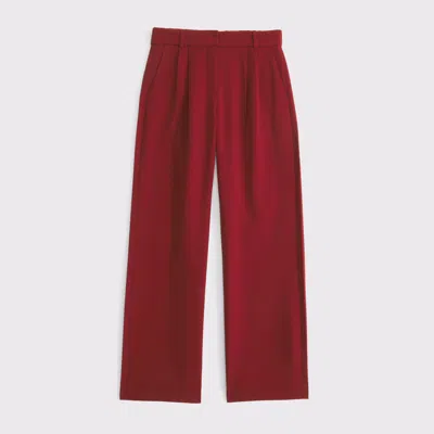 Abercrombie & Fitch A&f Sloane Low Rise Tailored Wide Leg Pant