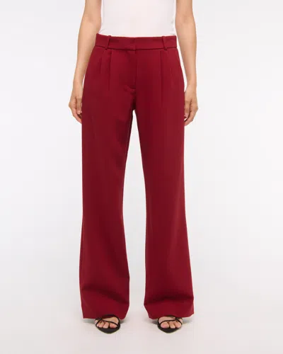 Abercrombie & Fitch A&f Sloane Low Rise Tailored Wide Leg Pant