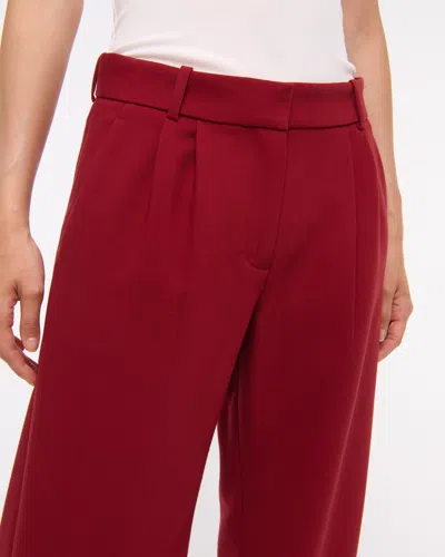 Abercrombie & Fitch A&f Sloane Low Rise Tailored Wide Leg Pant