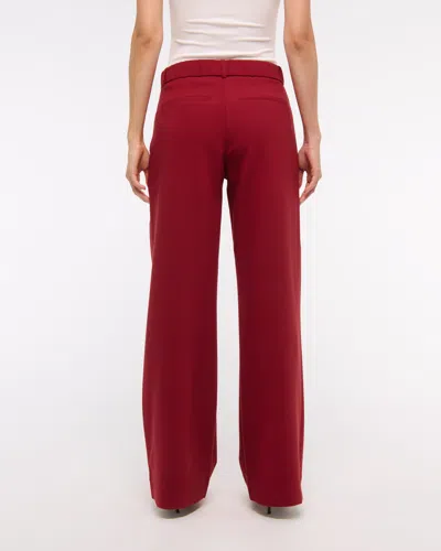 Abercrombie & Fitch A&f Sloane Low Rise Tailored Wide Leg Pant