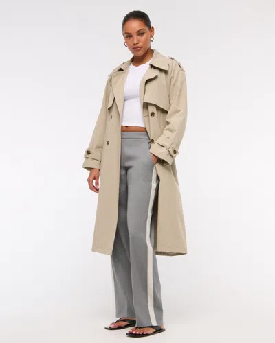 Abercrombie & Fitch Side Stripe Pull-on Pant In Gray