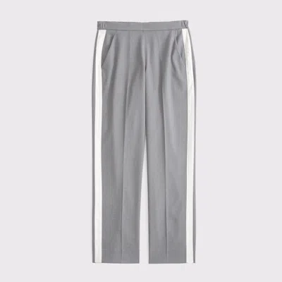 Abercrombie & Fitch Side Stripe Pull-on Pant In Gray
