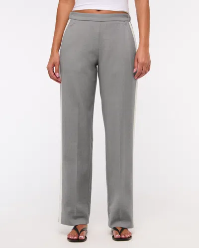 Abercrombie & Fitch Side Stripe Pull-on Pant In Gray