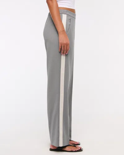Abercrombie & Fitch Side Stripe Pull-on Pant In Gray
