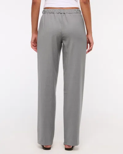 Abercrombie & Fitch Side Stripe Pull-on Pant In Gray