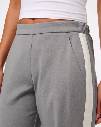 Abercrombie & Fitch Side Stripe Pull-on Pant In Gray