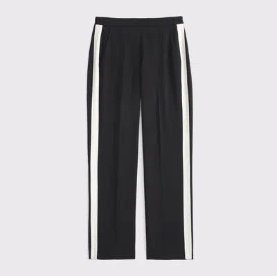 Abercrombie & Fitch Side Stripe Pull-on Pant In Black