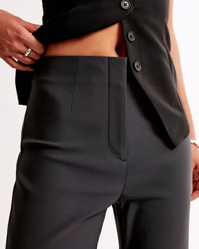 Abercrombie & Fitch High Rise Slim Boot Trouser In Brown