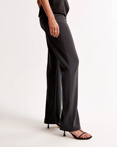 Abercrombie & Fitch High Rise Slim Boot Trouser In Brown