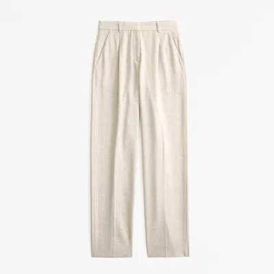Abercrombie & Fitch A&f Quinn Tailored Straight Pant In Neutral
