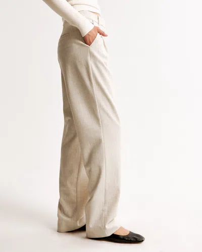 Abercrombie & Fitch A&f Quinn Tailored Straight Pant In Neutral