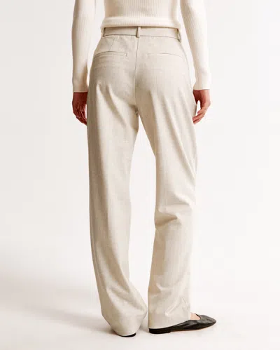 Abercrombie & Fitch A&f Quinn Tailored Straight Pant In Neutral