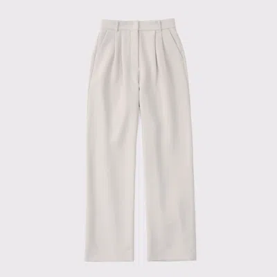 Abercrombie & Fitch A&f Sloane Tailored Wide Leg Pant In Neutral