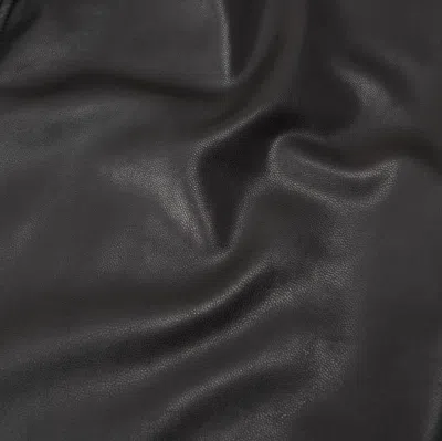 Abercrombie & Fitch Vegan Leather Ankle Straight Pant In Black