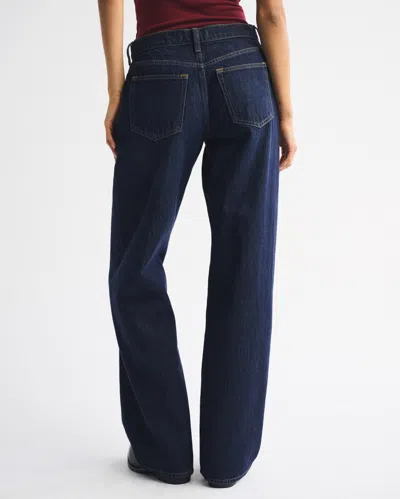 Abercrombie & Fitch Low Rise Ultra Loose Jean In Blue
