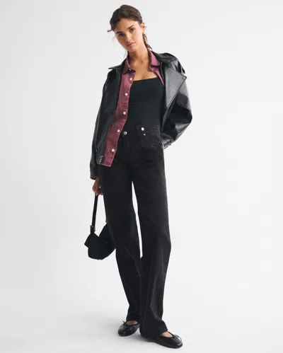 Abercrombie & Fitch High Rise 90s Relaxed Crossover Waistband Jean