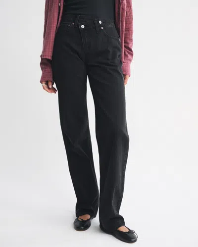 Abercrombie & Fitch High Rise 90s Relaxed Crossover Waistband Jean