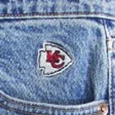 Abercrombie & Fitch High Rise 90s Relaxed Kansas City Chiefs Embroidered Jean In Blue