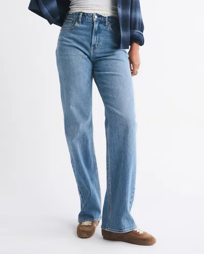 Abercrombie & Fitch Curve Love High Rise 90s Relaxed Dallas Cowboys Embroidered Jean