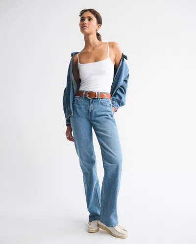 Abercrombie & Fitch High Rise 90s Relaxed Dallas Cowboys Embroidered Jean