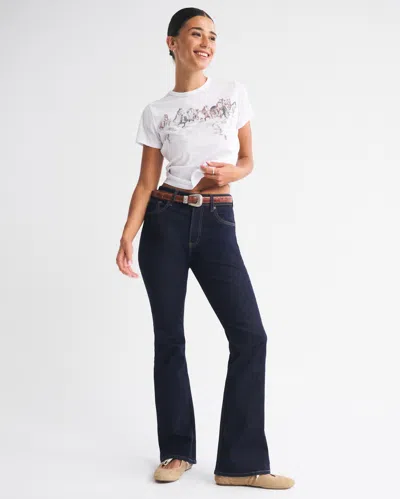 Abercrombie & Fitch Curve Love High Rise Bootcut Jean In Blue