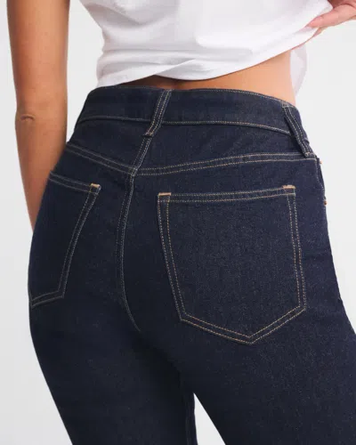 Abercrombie & Fitch Curve Love High Rise Bootcut Jean In Blue