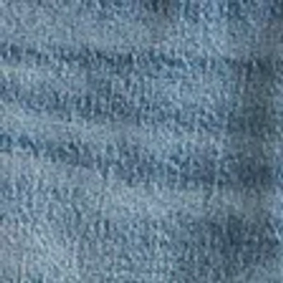 Abercrombie & Fitch High Rise Bootcut Studded Split-vent Hem Jean In Blue